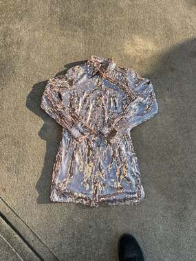 Free People Sophie Sequin Mini Dress in Champagne